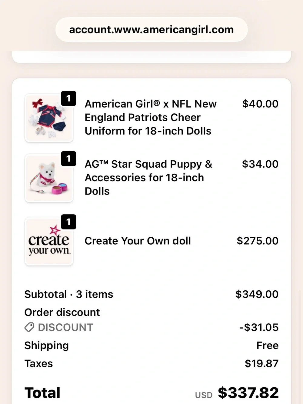 American Girl Create Your Own Doll NEW in Box